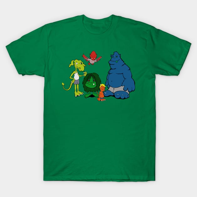 Cartoon Monsters T-Shirt by viSionDesign